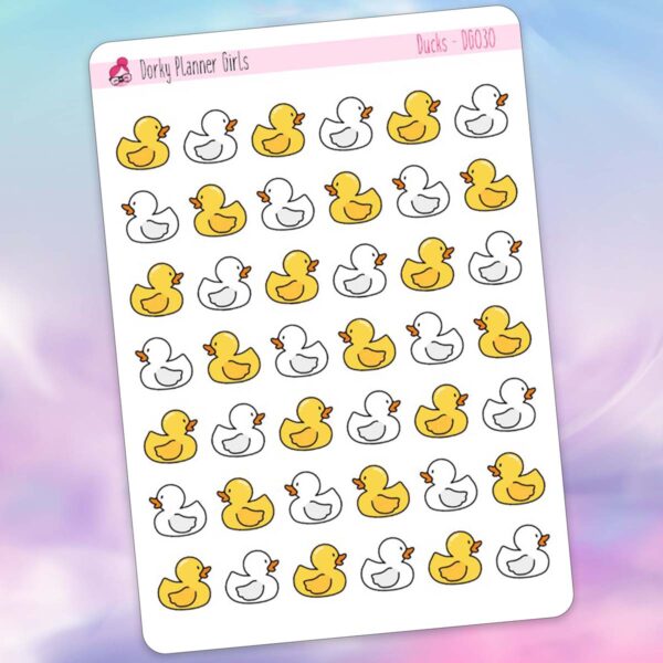 Rubber Duck Planner Stickers