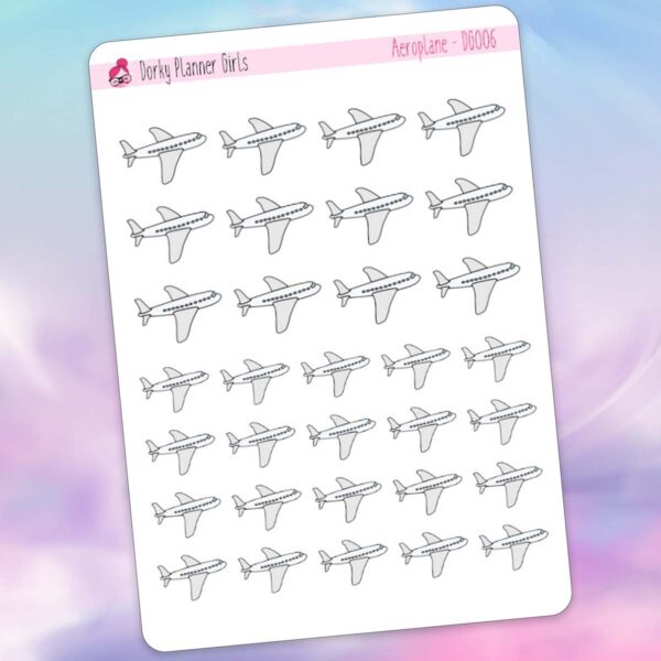 Aeroplane Planner Stickers