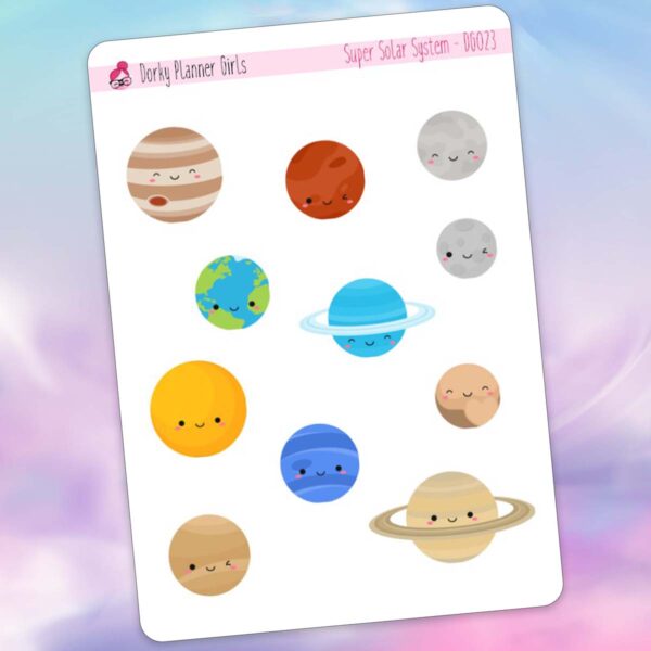 Super Solar System Stickers