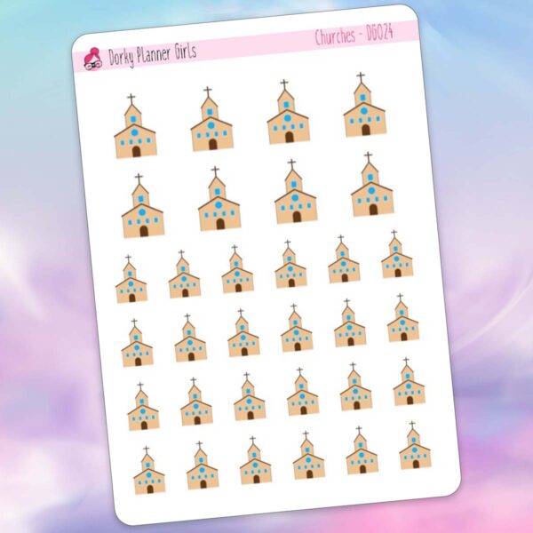 Churches Planner Stickers