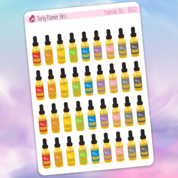 Essential Oils Planner Stickers