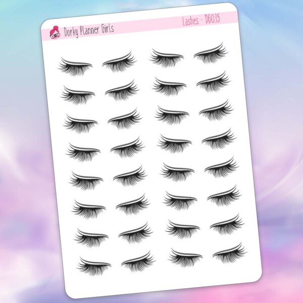 Lashes Planner Stickers