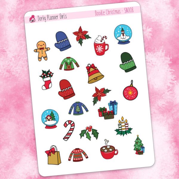 Doodle Christmas Deco Stickers