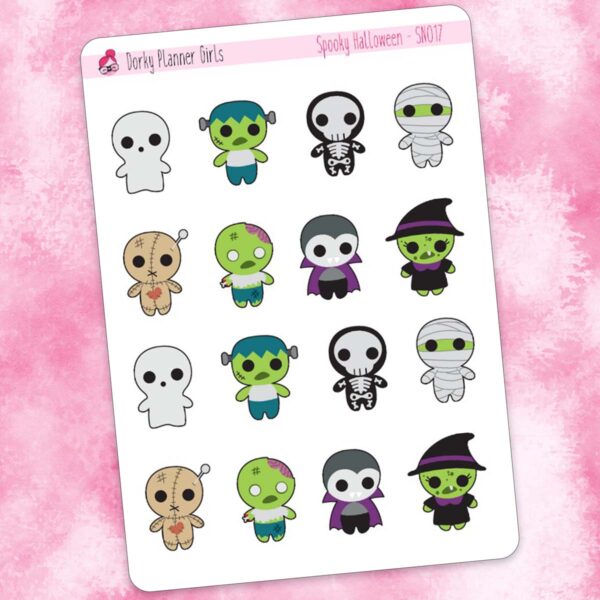 Spooky Halloween Planner Stickers