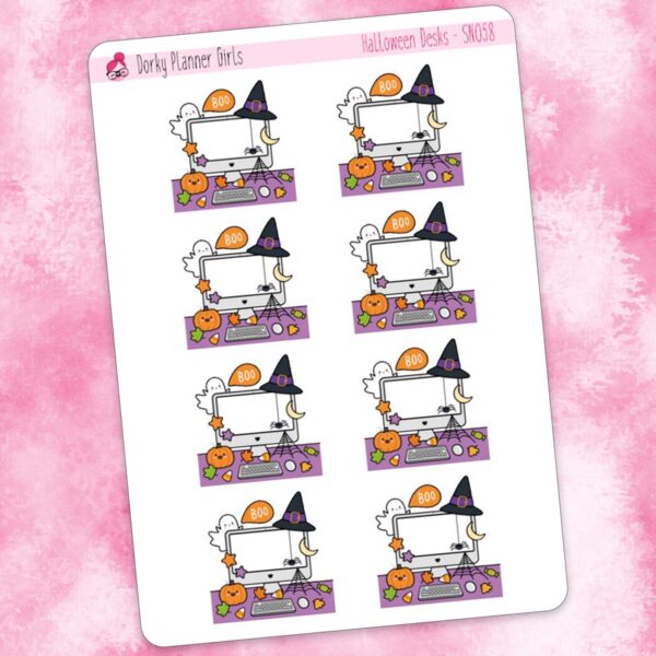 Halloween Desks Planner Stickers