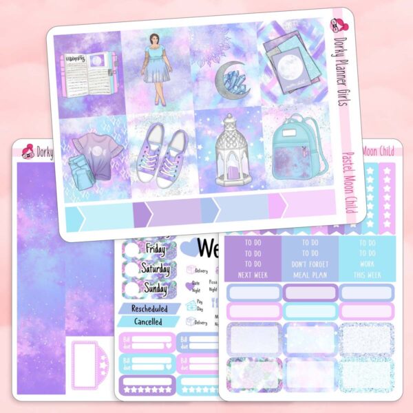 Pastel Moon Weekly Kit