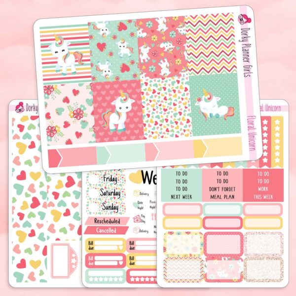 Floral Unicorn Weekly Kit