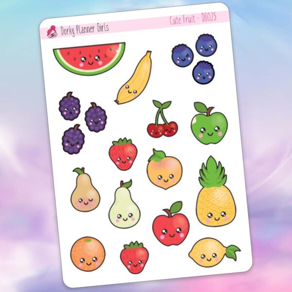 Cute Fruit Planner Stickers