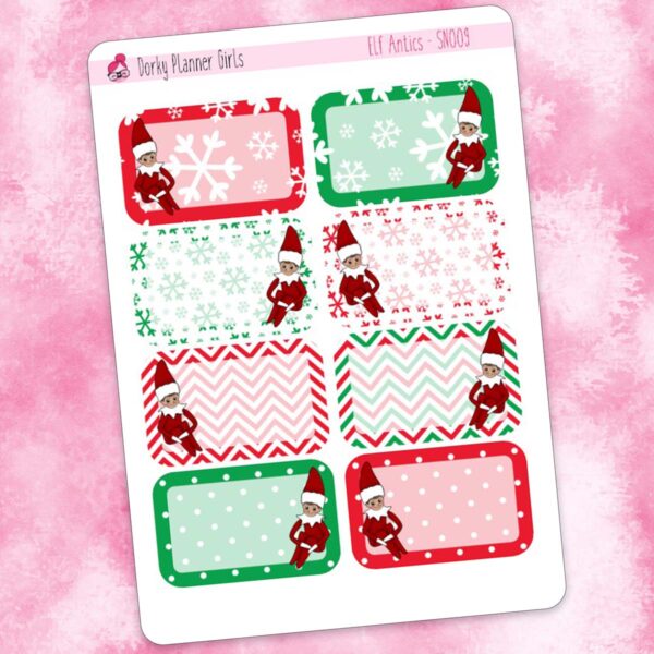 Elf Antics Planner Stickers