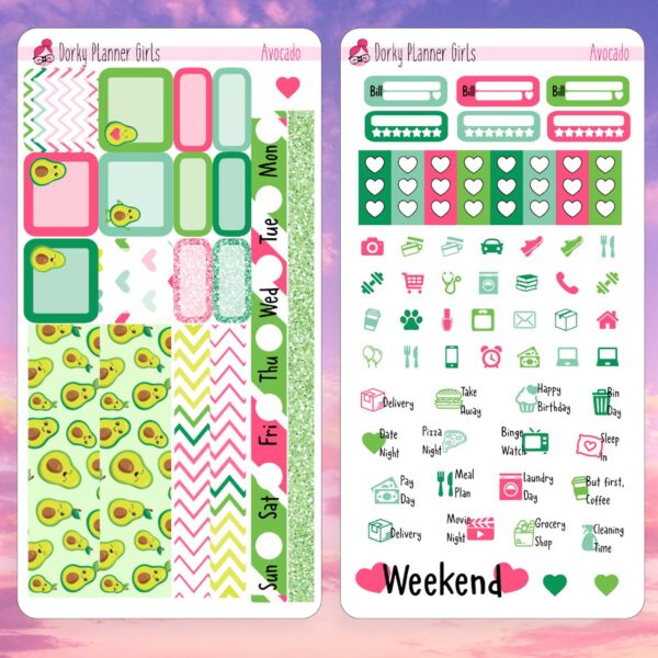 Avocado Hobonichi Weeks Kits