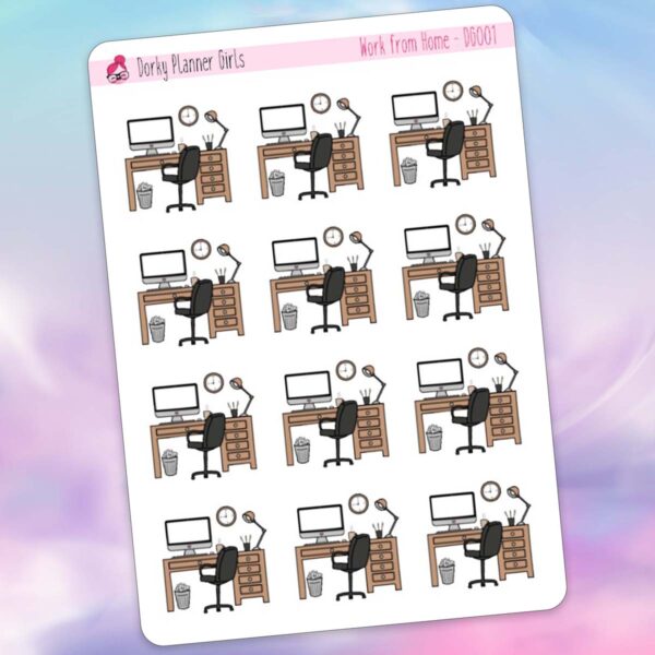 Work from Home Planner Stickers