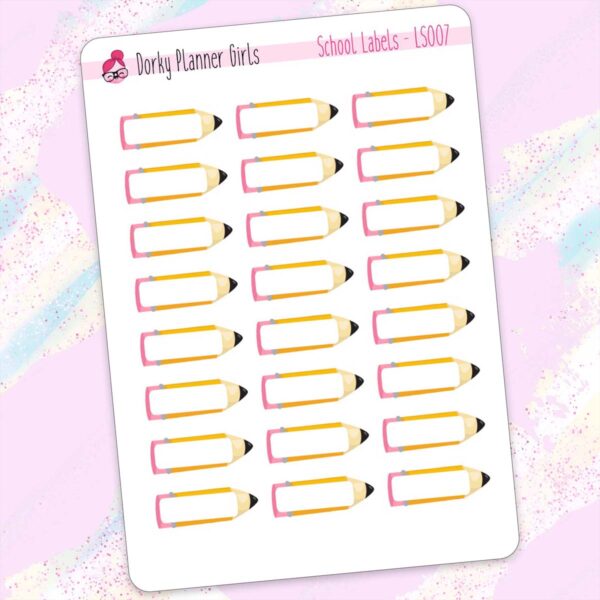 School Labels Planner Stickers