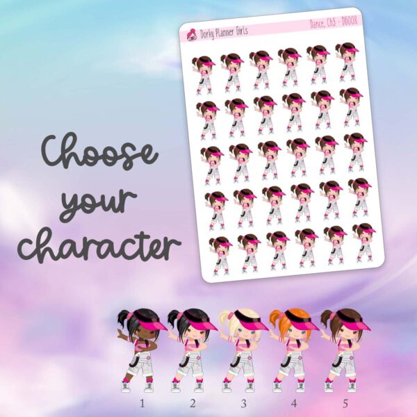 Dance Girl Planner Stickers