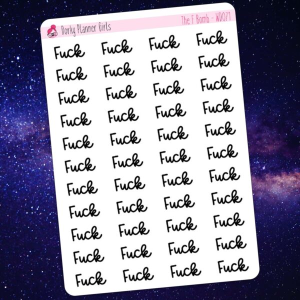 The F Bomb Text Stickers