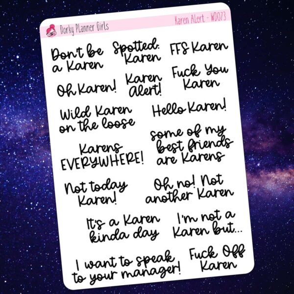 Karen Alert! Text Stickers