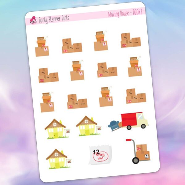 Moving House Planner Stickers