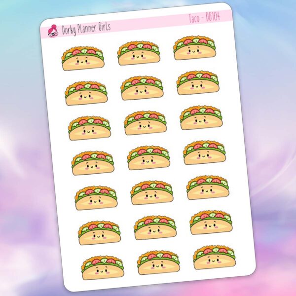 Taco Planner Stickers