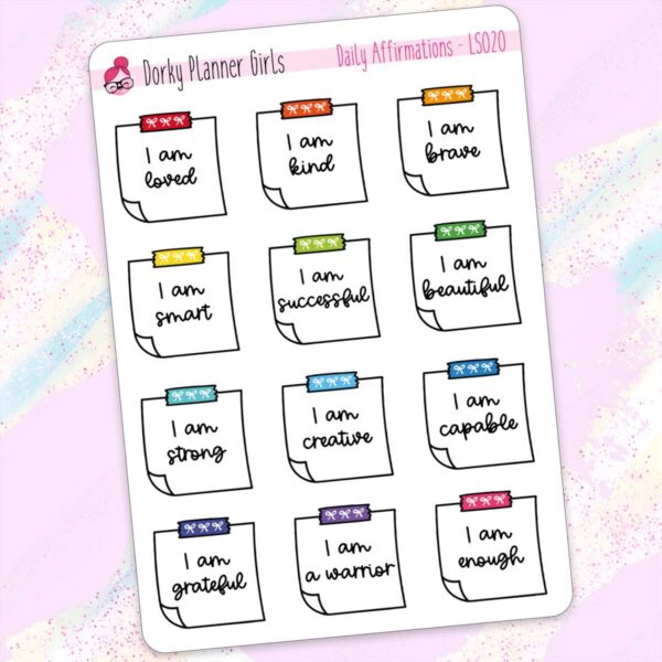 Daily Affirmations Stickers