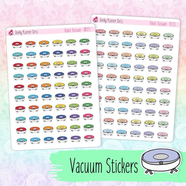 Robot Vacuum Planner Stickers