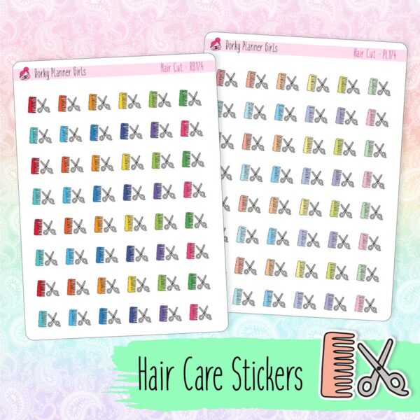 Hair Cut Planner Stickers