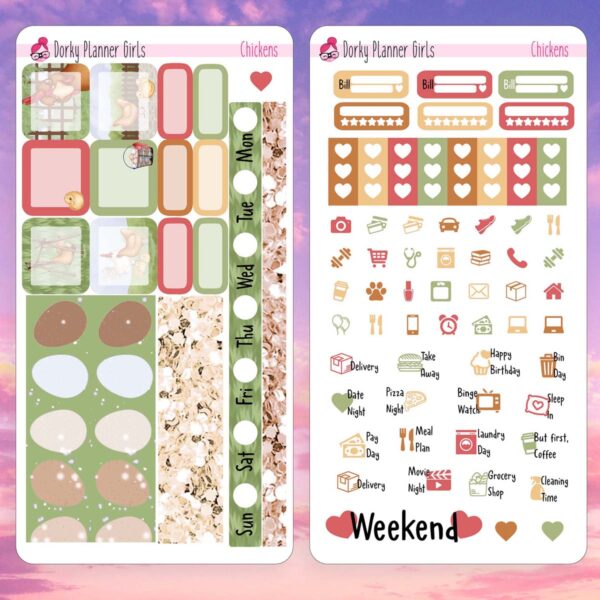 Chickens Hobonichi Weeks Kit