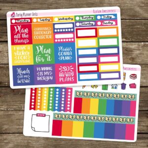 Rainbow Awesomeness Hobonichi Cousin Kit