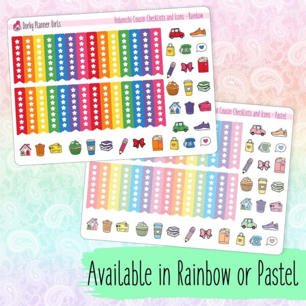 Hobonichi Cousin Checklists and Icons