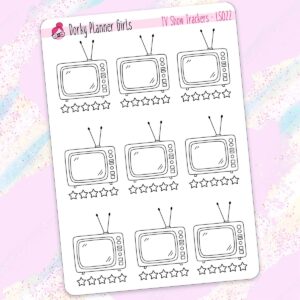 TV show tracker stickers