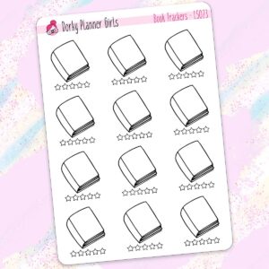 Books tracker stickers