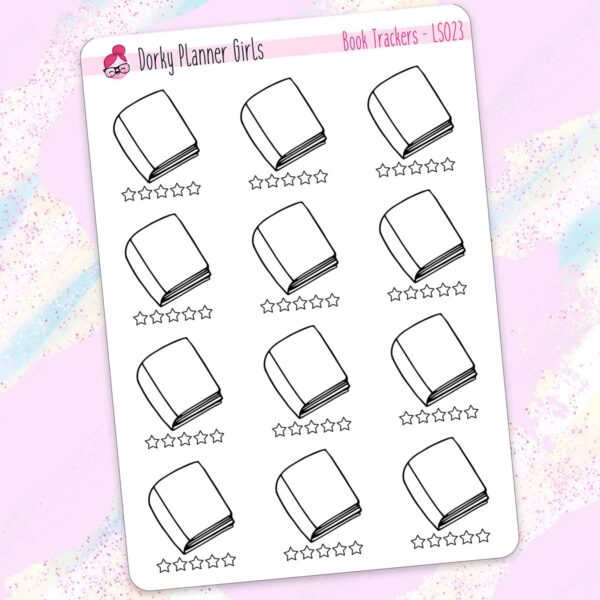 Books tracker stickers