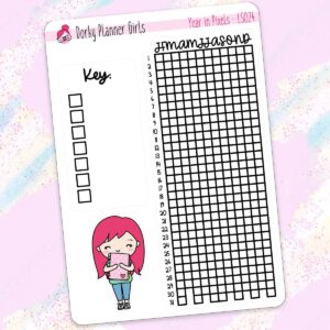 Year in Pixels Planner Stickers