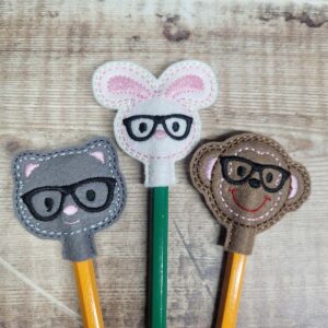 Nerdy Animals Pencil Toppers