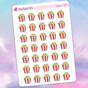 Popcorn Planner Stickers