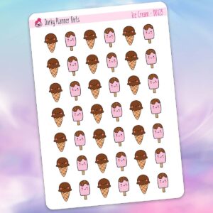 Ice Cream Planner Stickers
