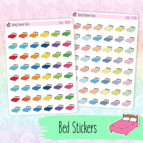 Bed Planner Stickers