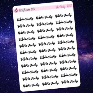 Bible Study Script Stickers