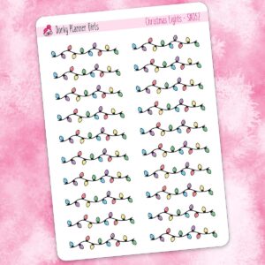 Christmas Lights Planner Stickers