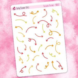 Autumn Arrows Planner Stickers