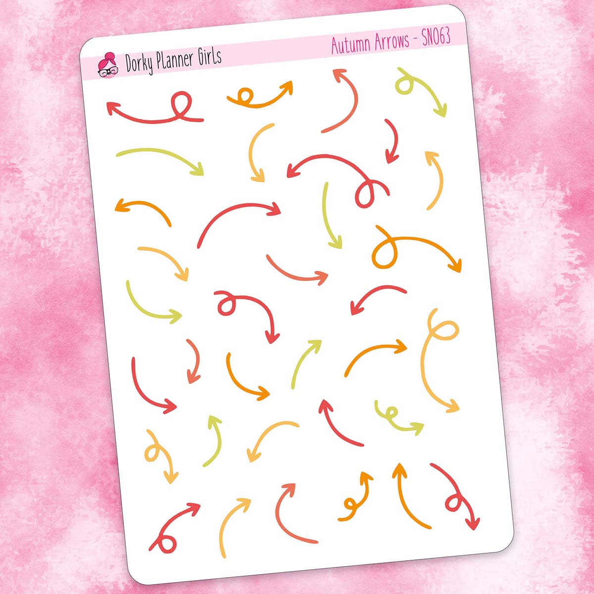 Autumn Arrows Planner Stickers