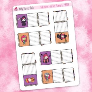 Halloween Fold-out Planner Stickers